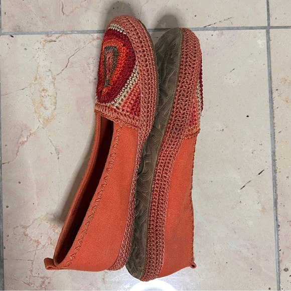 The Sak Women's Orange Crochet Flats women’s size 7.5 textile espadrille - Picture 8 of 11